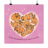 Actual Representation Of My Heart Art Print
