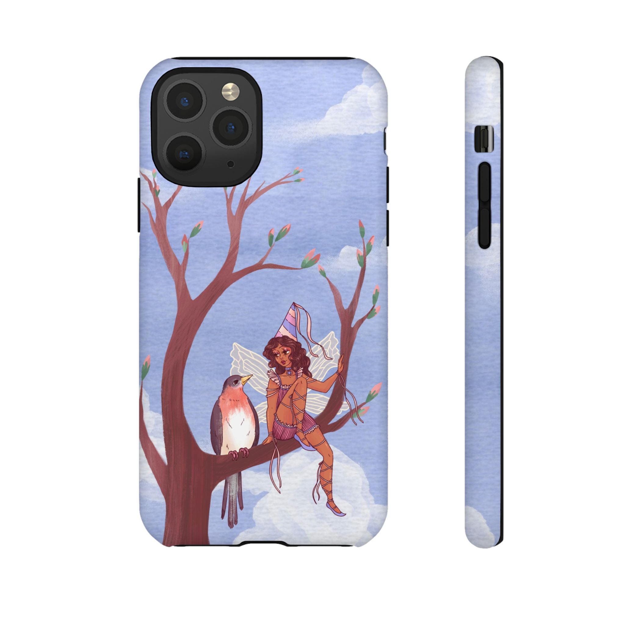 Pink Bird & Fairy Phone Case
