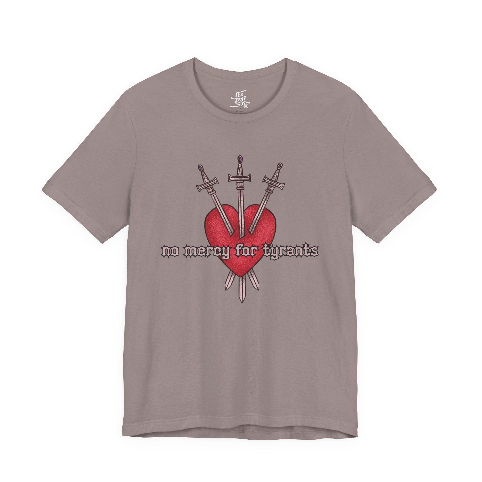 No Mercy For Tyrants - The Three of Hearts Tarot Tee