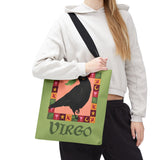 Virgo Whimsical Crow Tote Bag