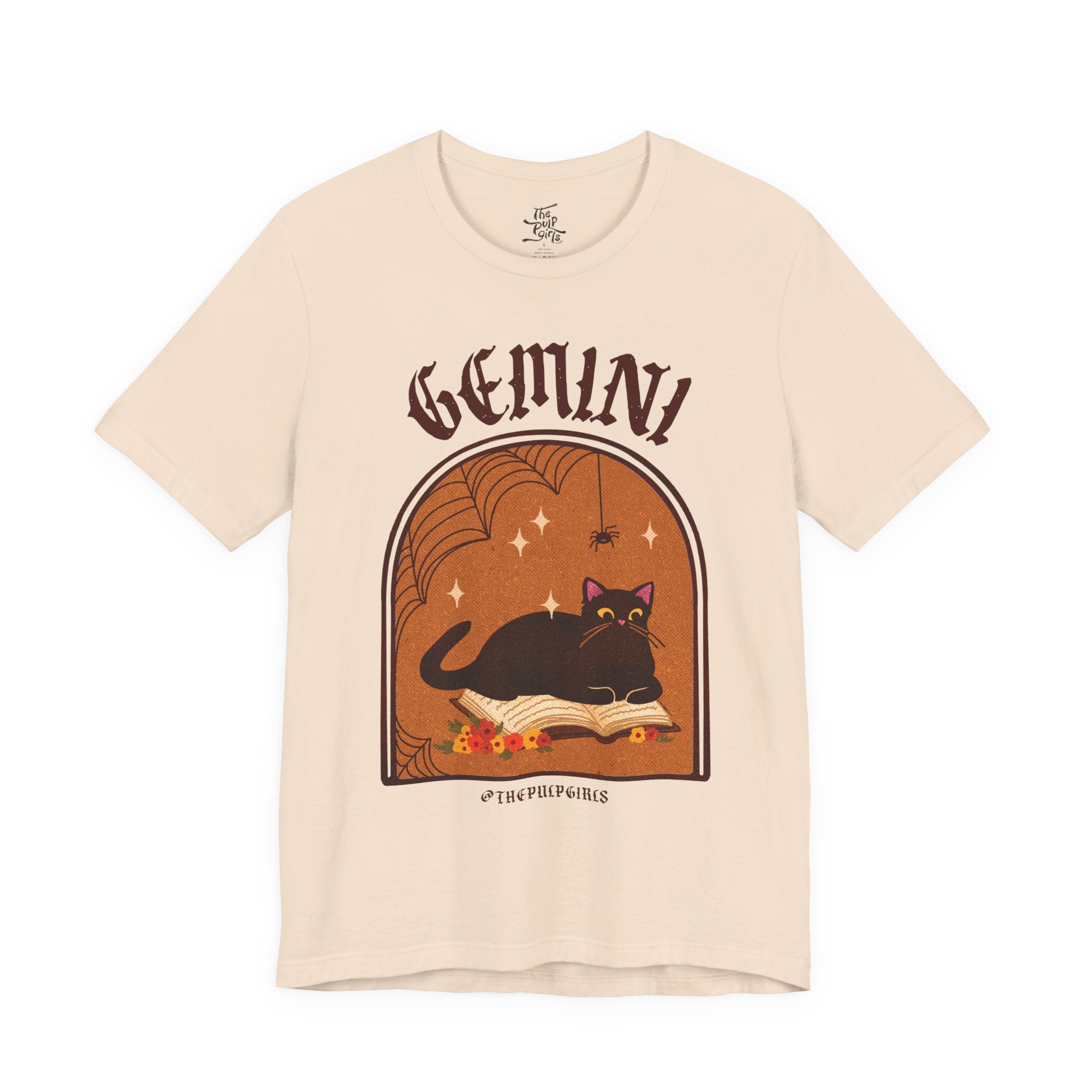 Gemini Spooky Cat Astrology Tee