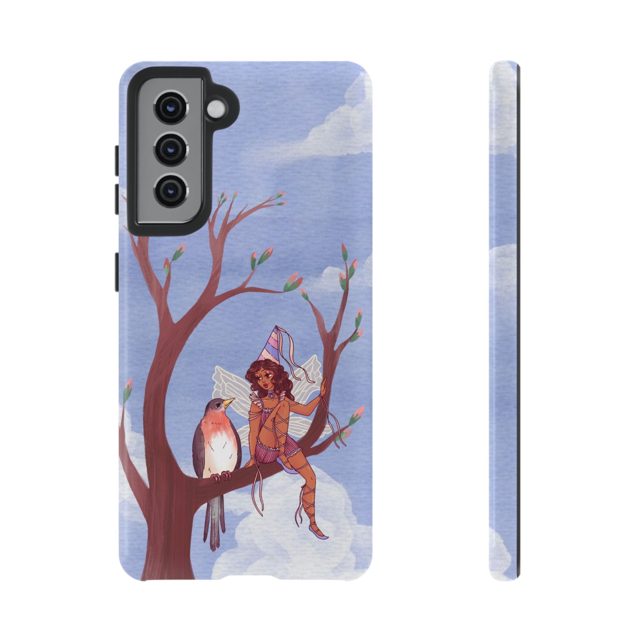 Pink Bird & Fairy Phone Case