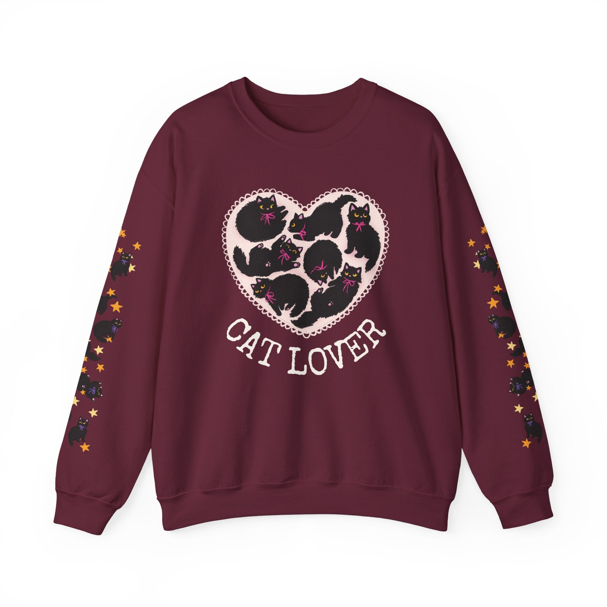 Black Cat Lover Crewneck Sweatshirt