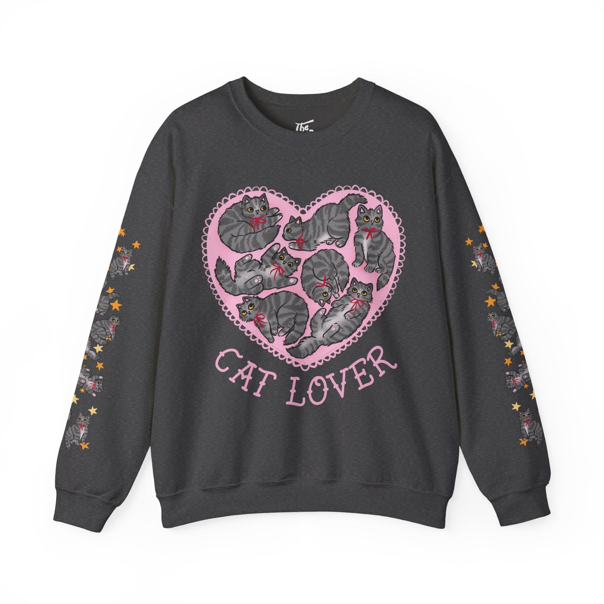 Grey Cat Lover Crewneck Sweatshirt