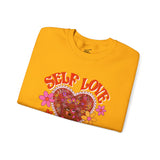 Self Love Club Orange Crewneck Sweatshirt