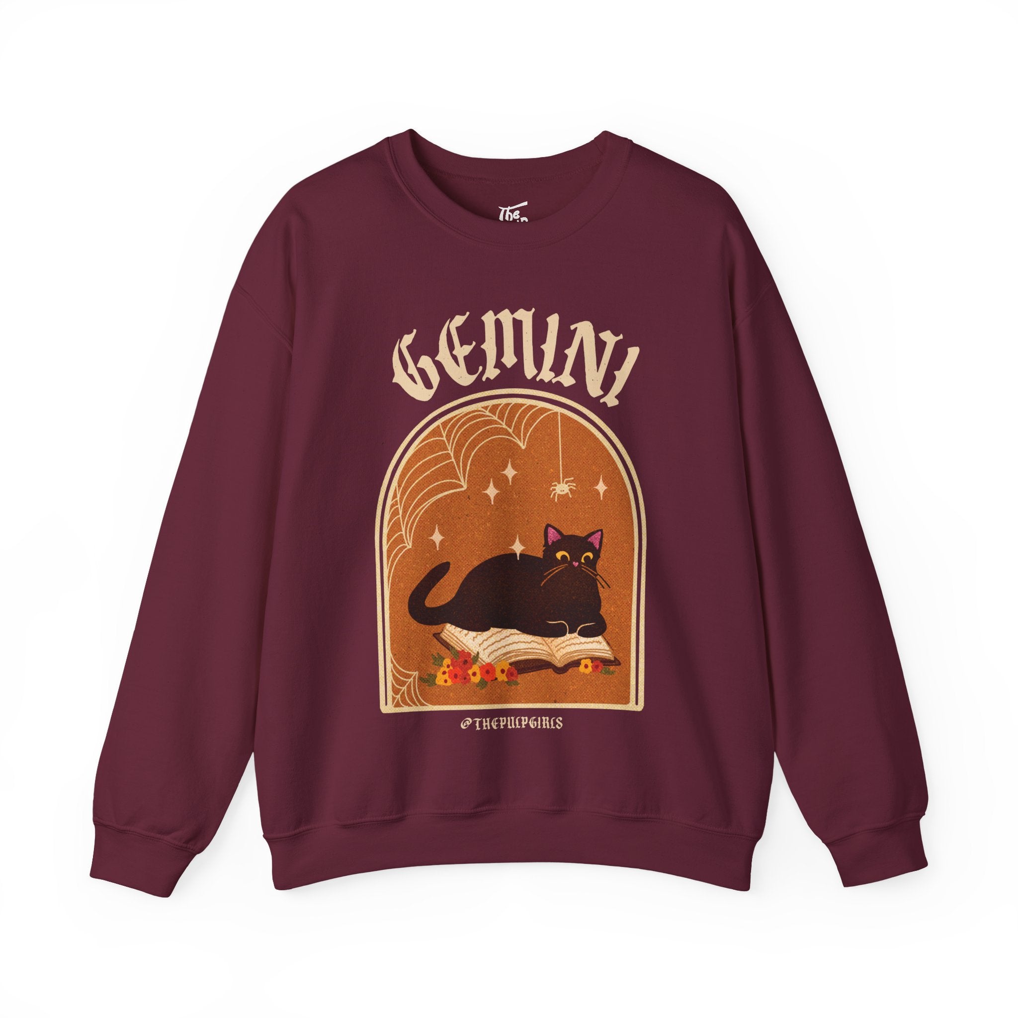 Gemini Spooky Cat Astrology Crewneck