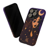 Moon Girl Purple Phone Case