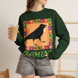 Gemini Whimsical Crow Crewneck Sweatshirt