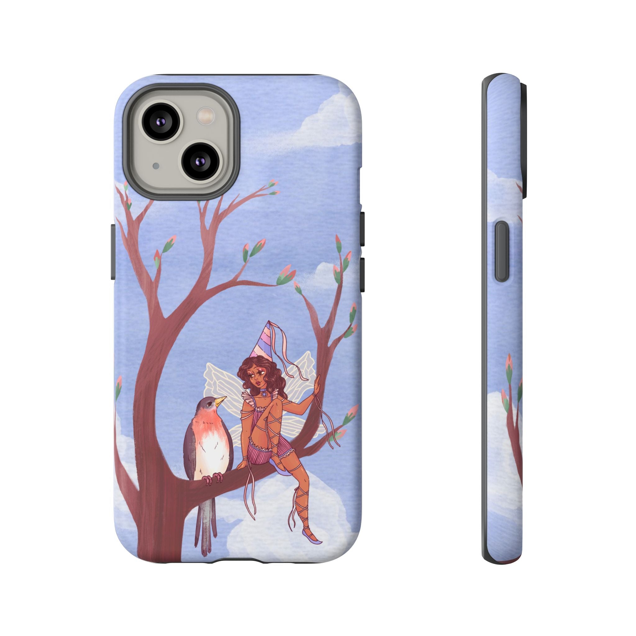 Pink Bird & Fairy Phone Case