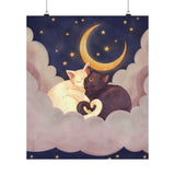 Cat Lovers Celestial Art Print