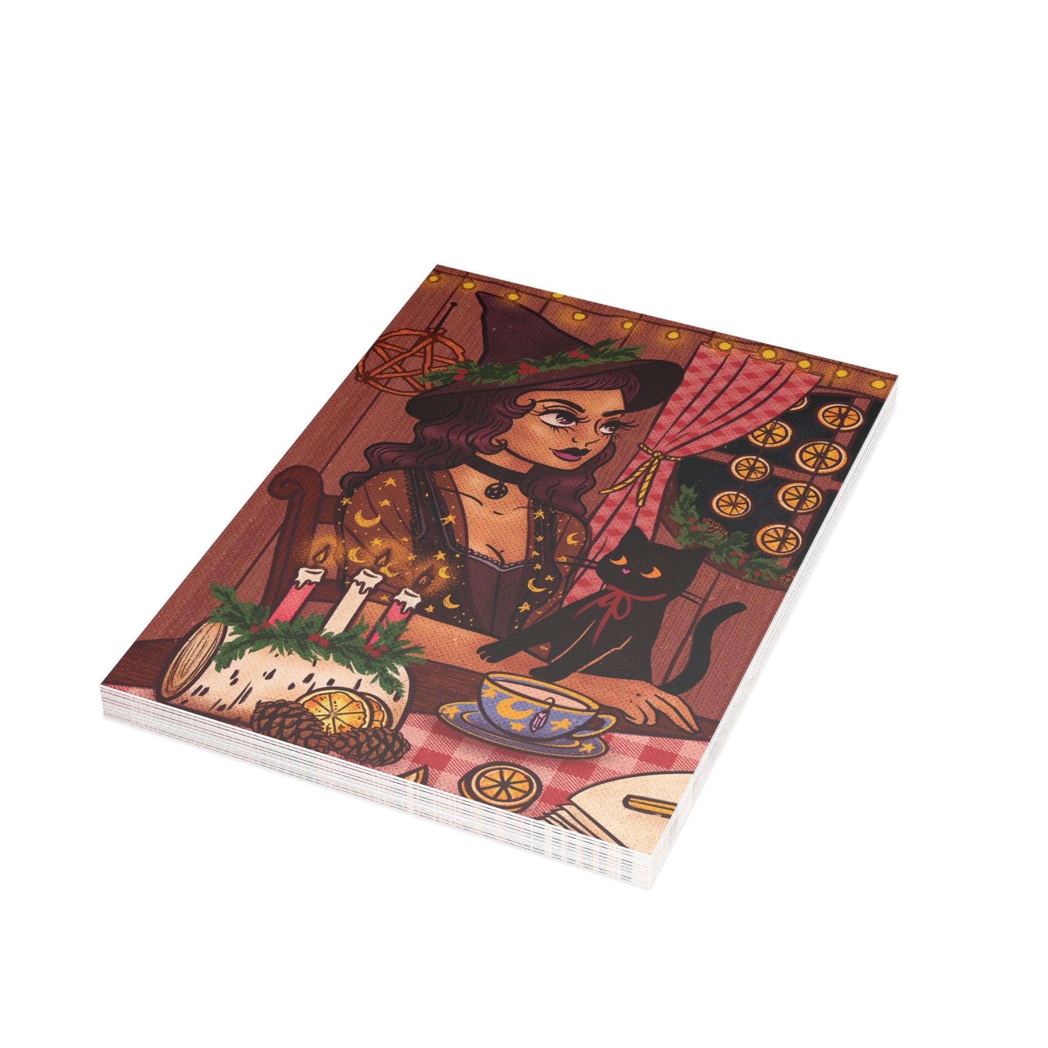 Yule Tidings Witch Greeting Card