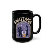 Sagittarius Spooky Cat Astrology Mug