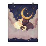 Cat Lovers Celestial Art Print