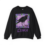 Libra Whimsical Crow Crewneck Sweatshirt