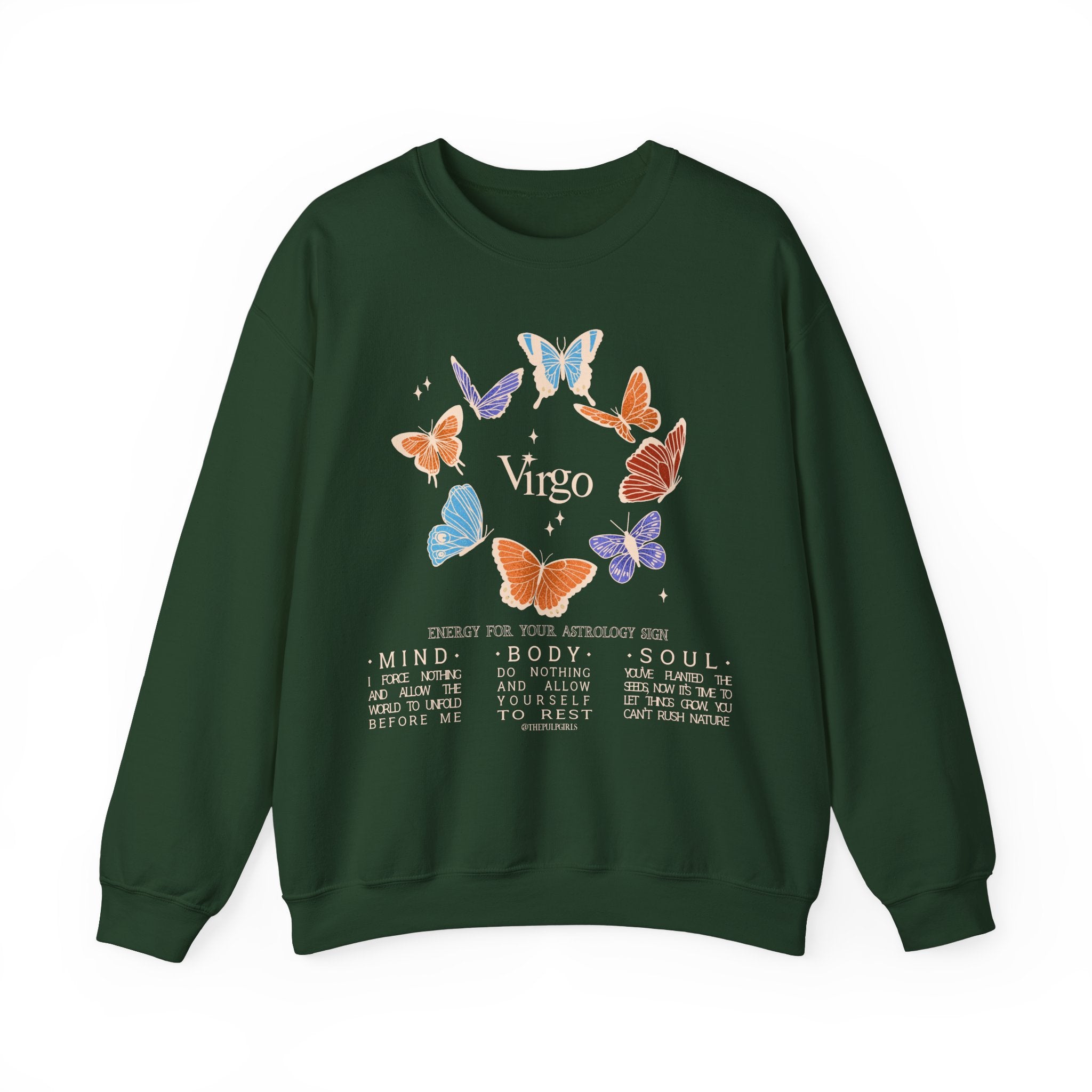 Virgo Butterfly Astrology Crewneck