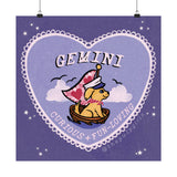 Gemini Lover Dog Art Print