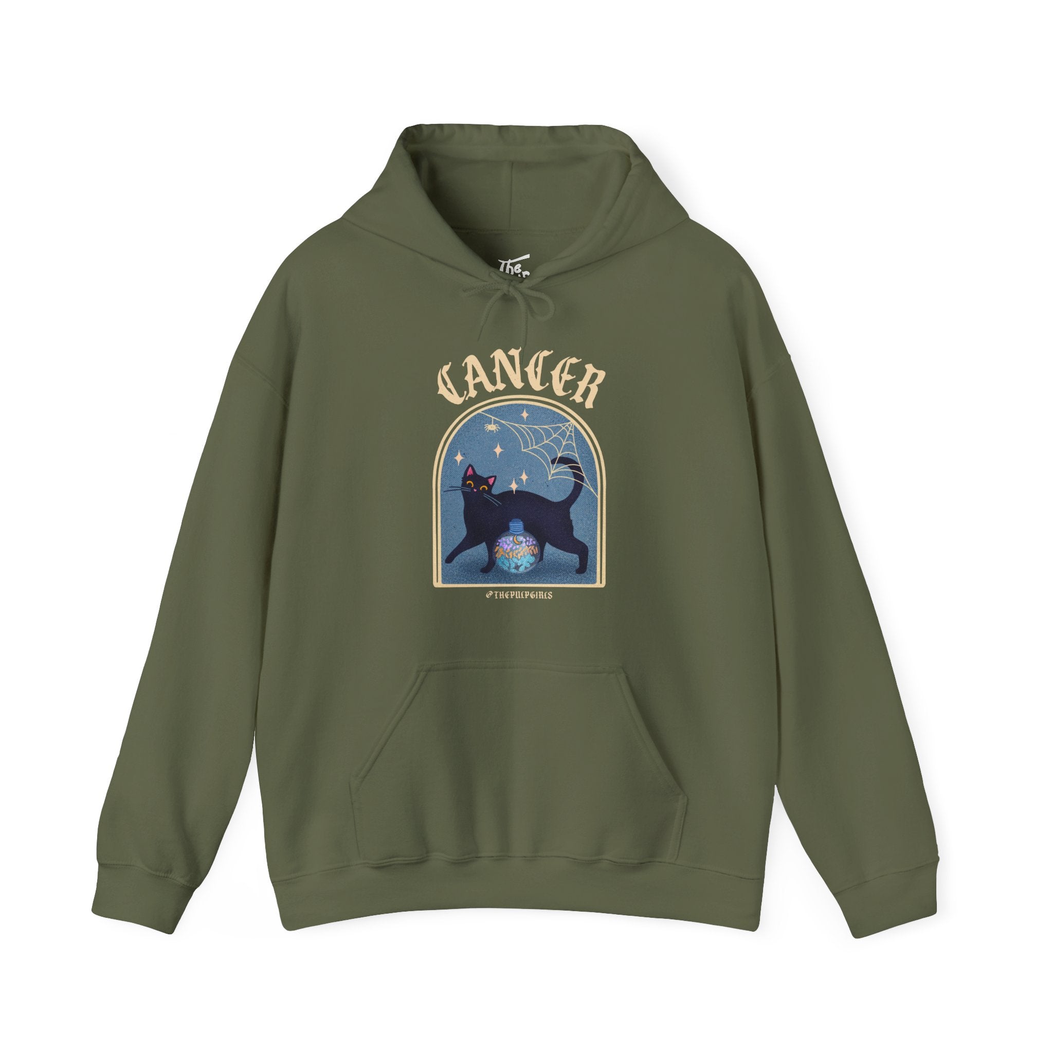 Cancer Spooky Cat Astrology Hoodie