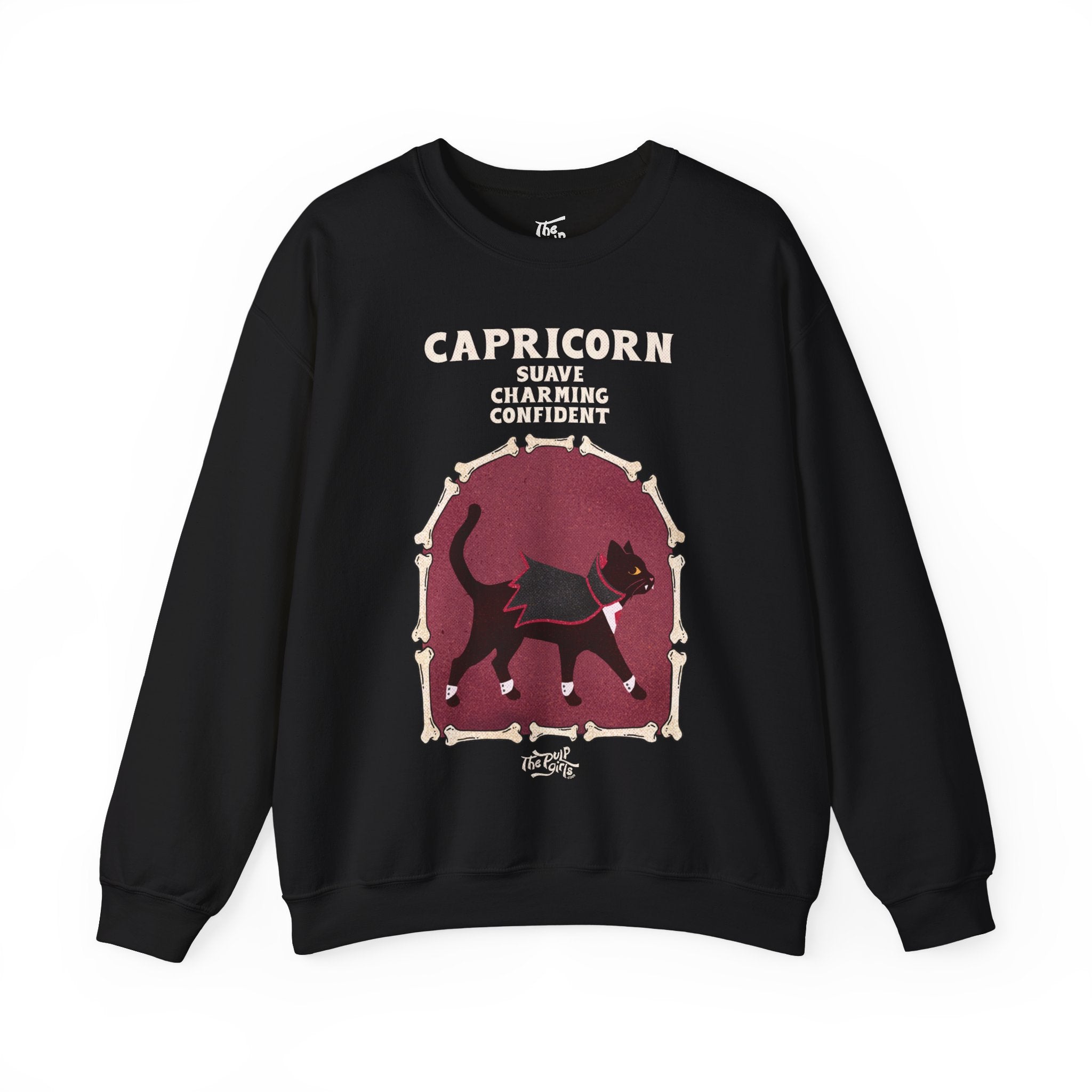 Capricorn Halloween Cat Astrology Crewneck