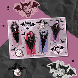 Batty Pinups Sticker Sheet