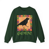 Gemini Whimsical Crow Crewneck Sweatshirt