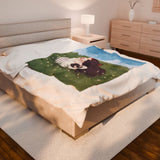 Cat Lovers Picnic Plush Blanket