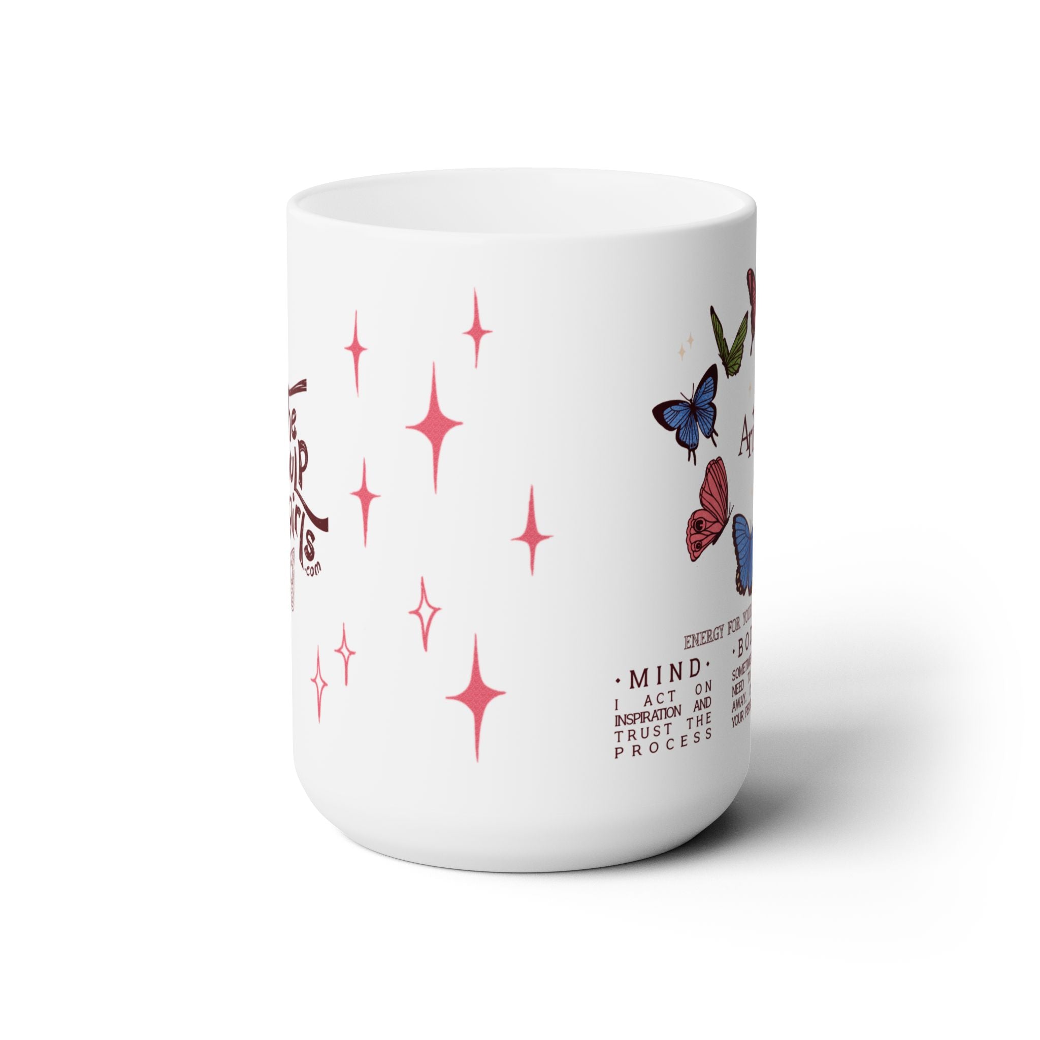 Aries Butterfly Astrology Mug 15oz