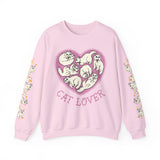 White Cat Lover Crewneck Sweatshirt