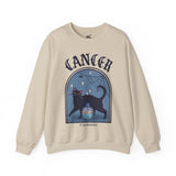 Cancer Spooky Cat Astrology Crewneck