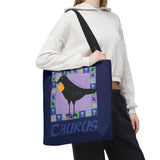 Taurus Whimsical Crow Tote Bag