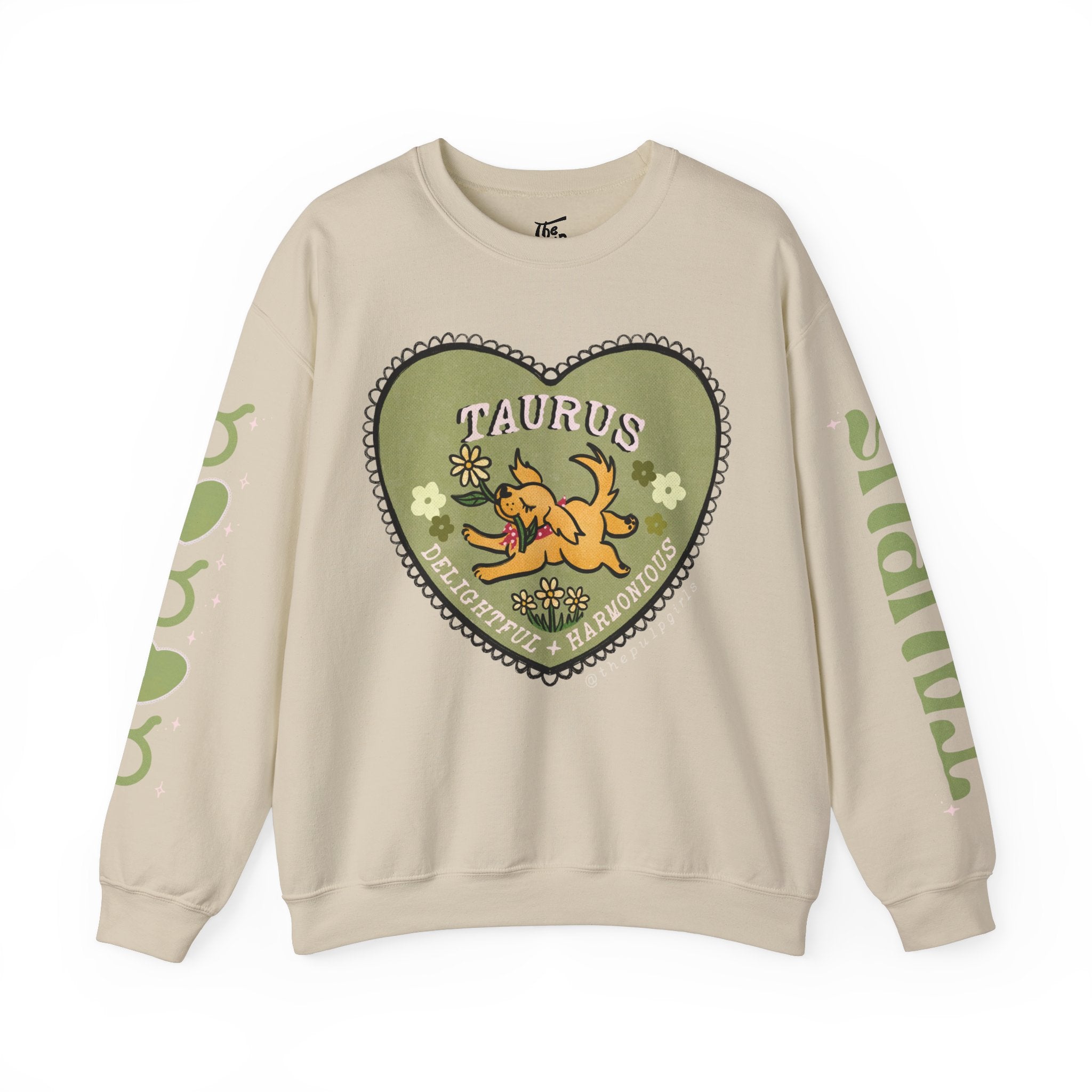 Taurus Lover Dog Astrology Crewneck