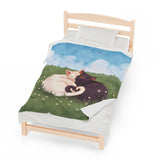 Cat Lovers Picnic Plush Blanket