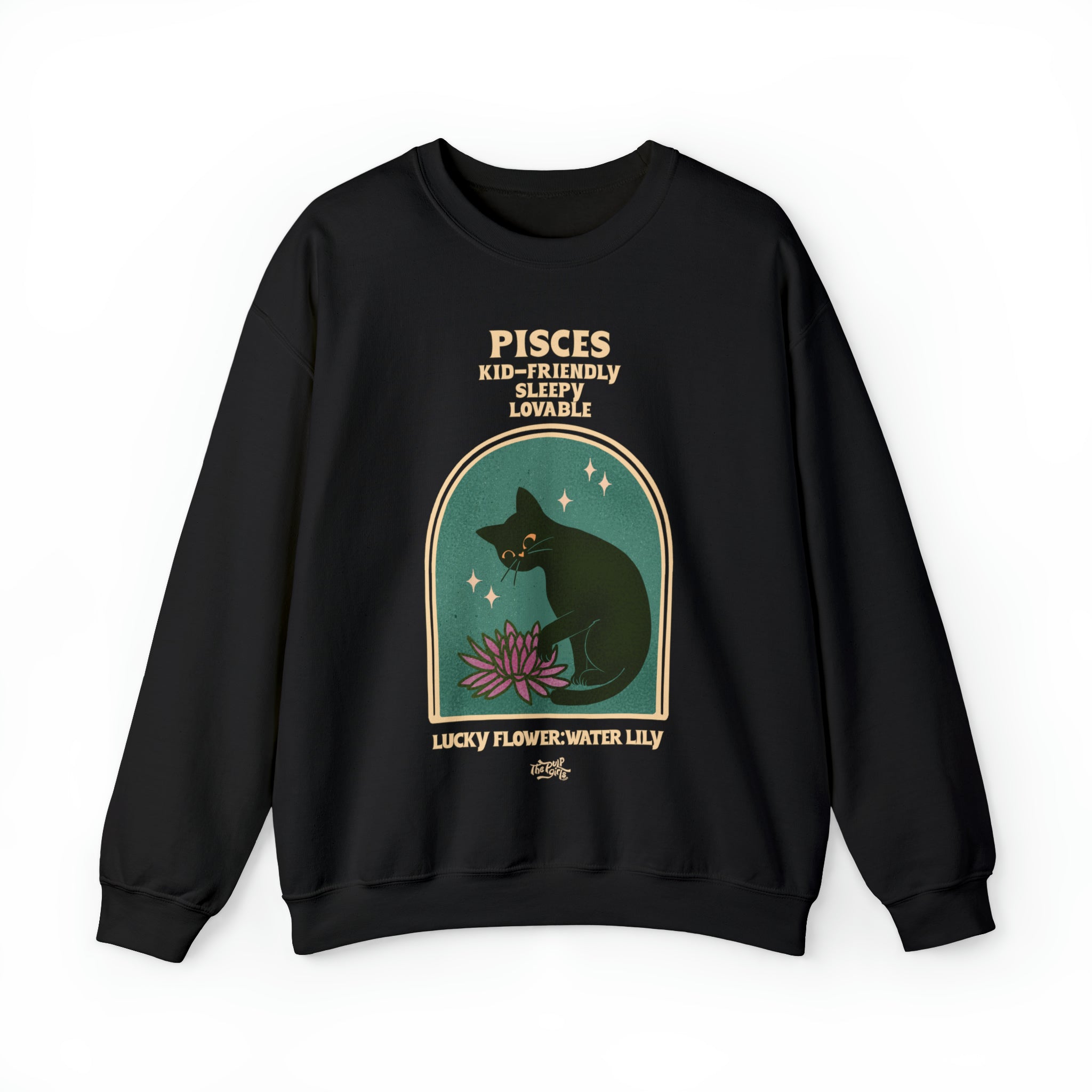 Pisces Cat Astrology Crewneck