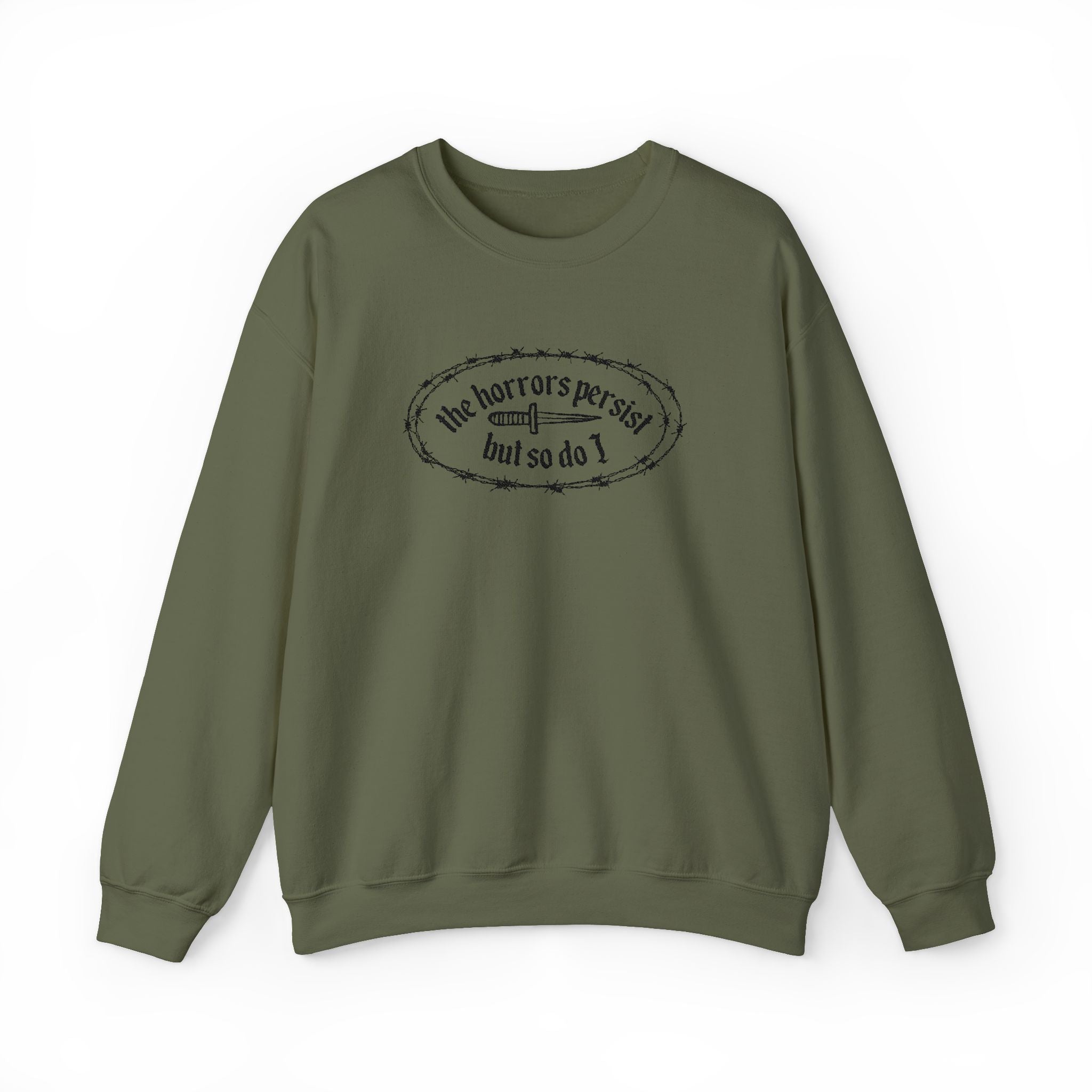 The Horrors Embroidered Crewneck Sweatshirt