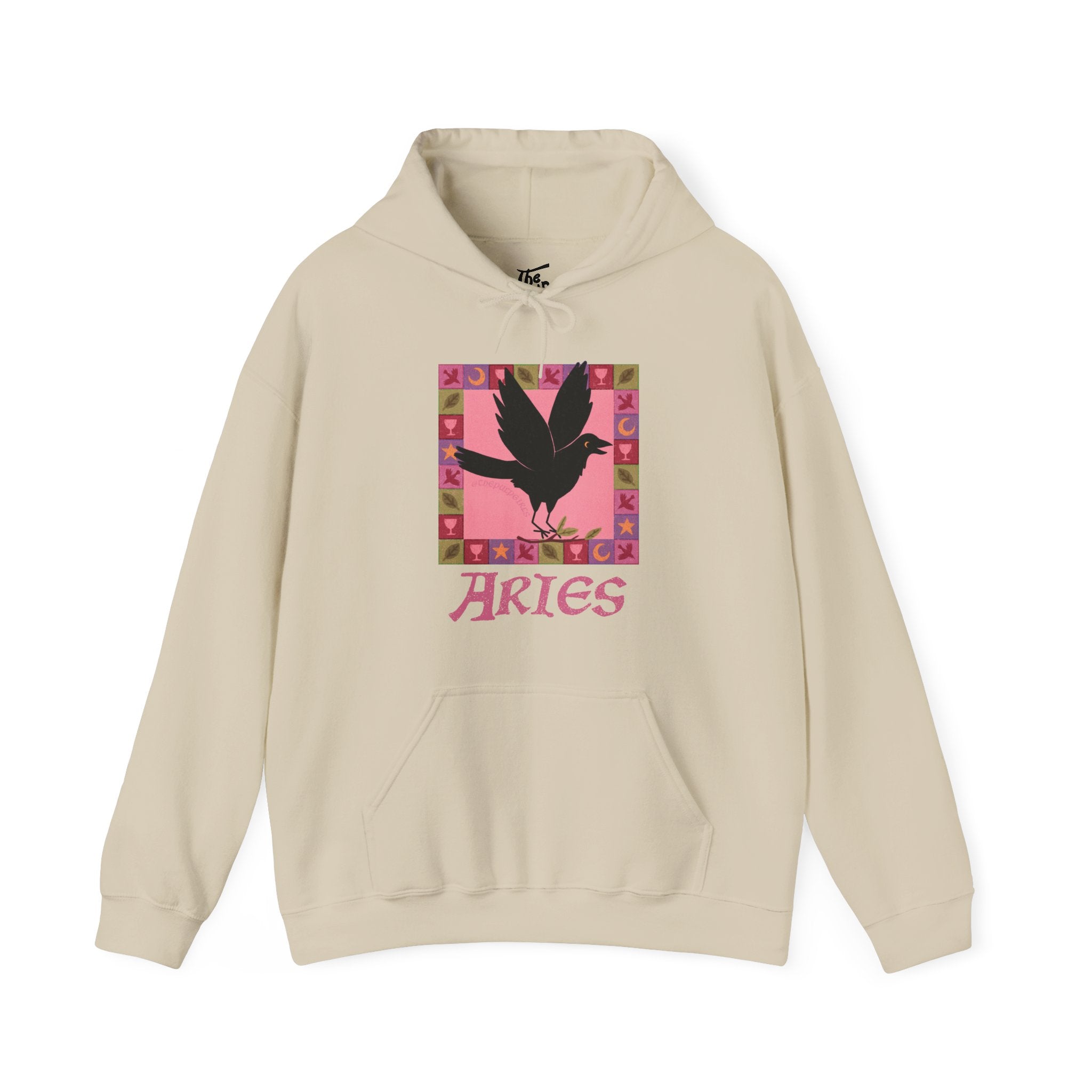 Aries Whimsical Crow Hoodie