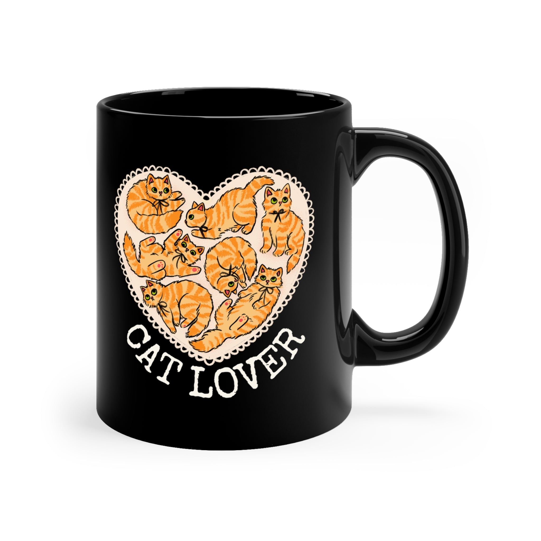 Orange Cat Lover Mug 11oz