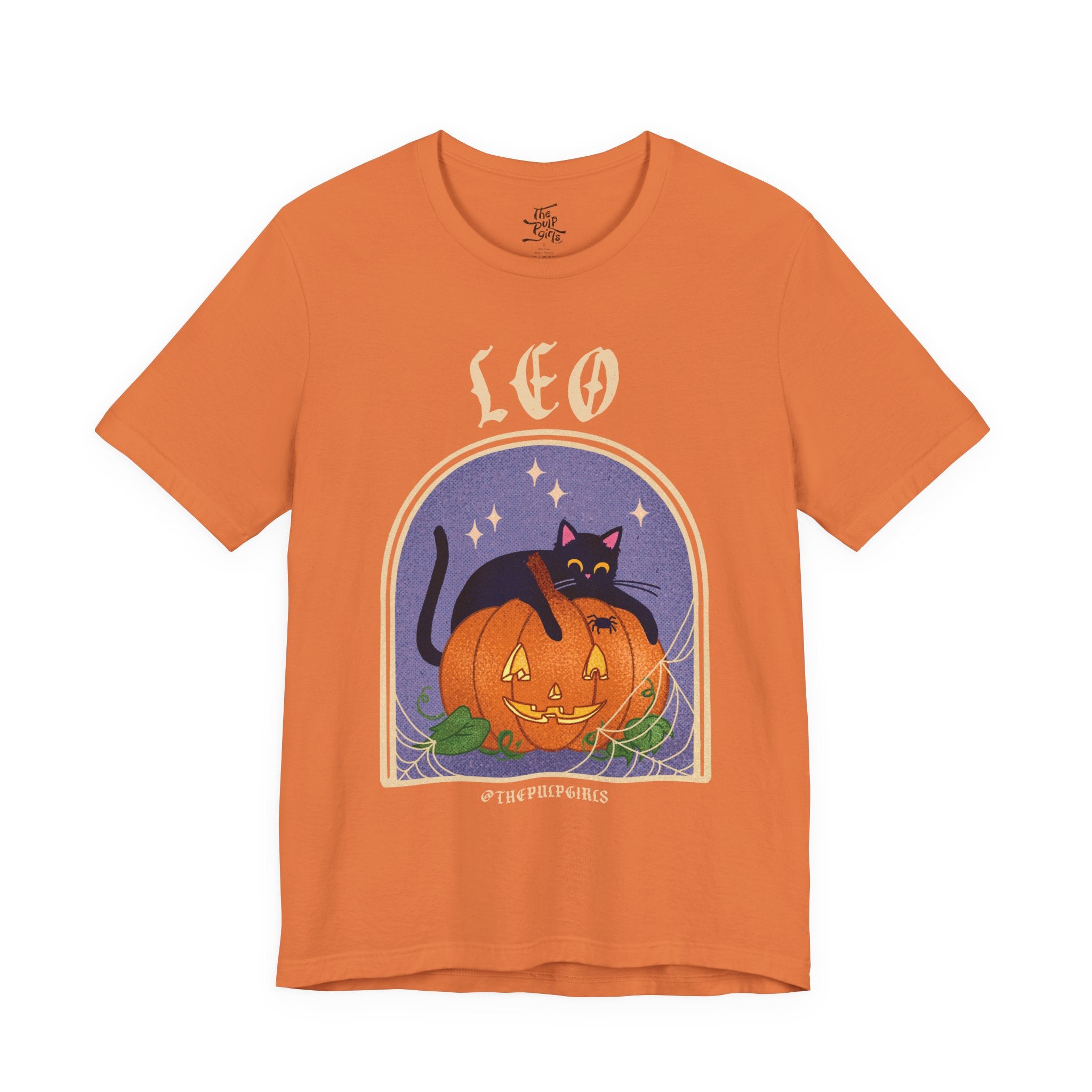 Leo Spooky Cat Astrology Tee