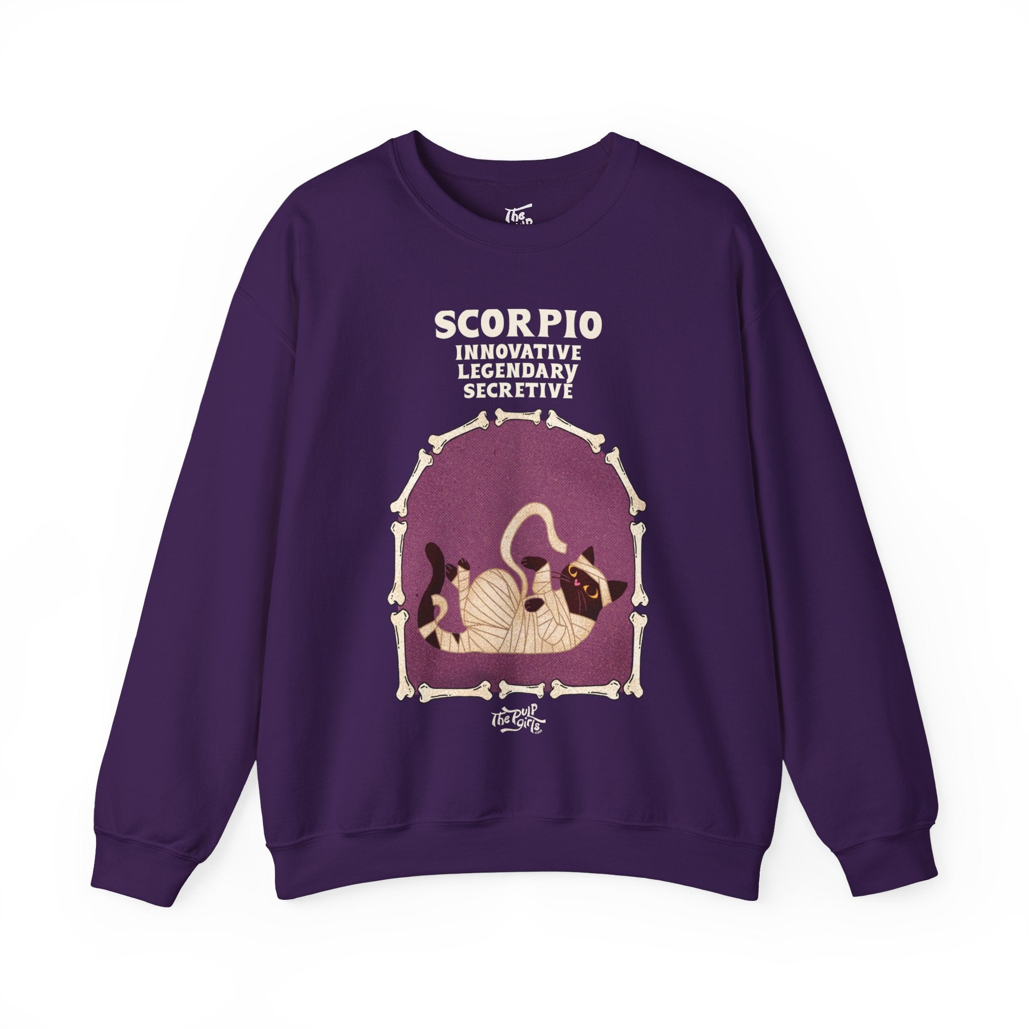 Scorpio Halloween Cat Astrology Crewneck