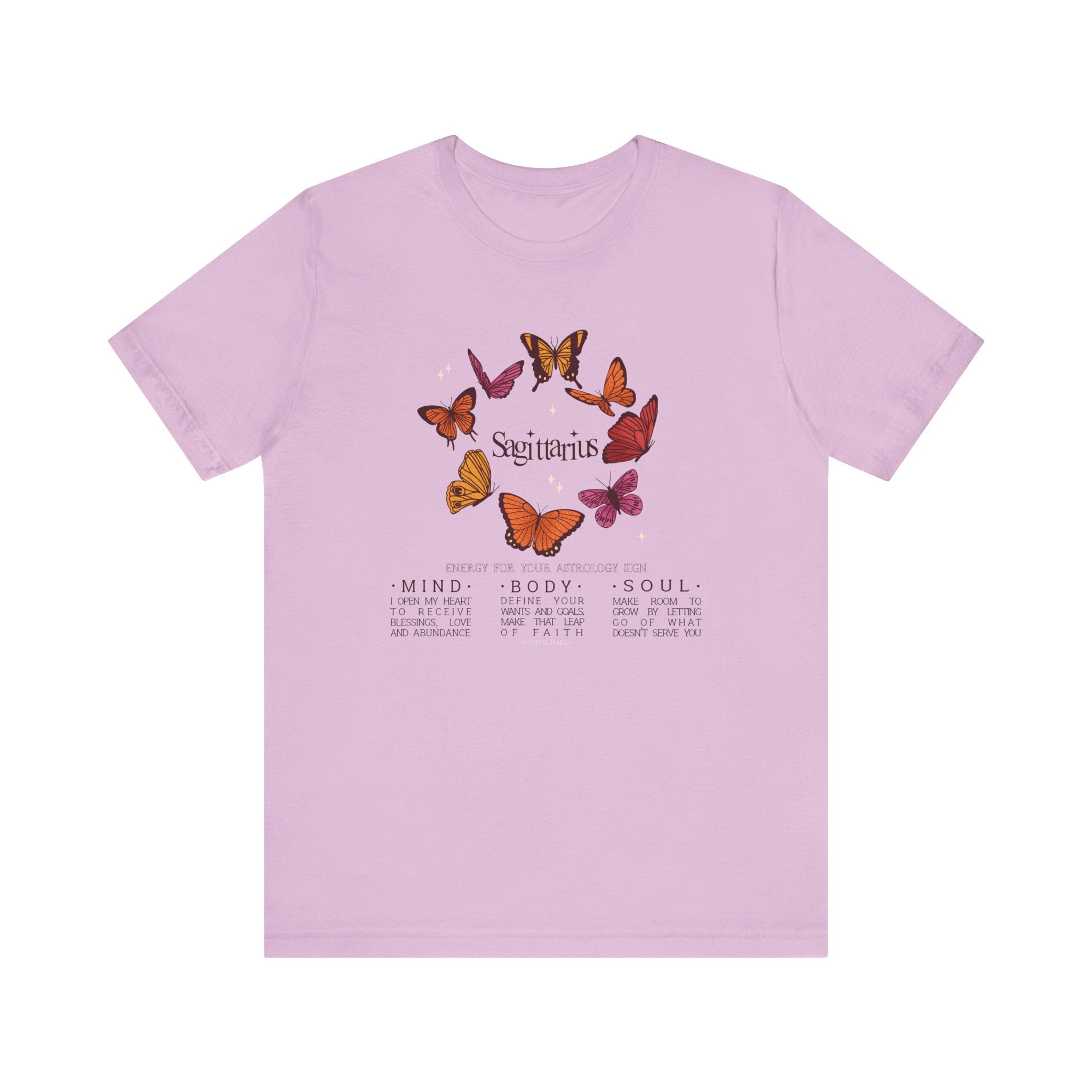 Sagittarius Astrology Butterfly Tee