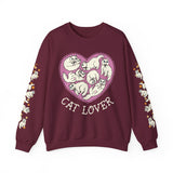 White Cat Lover Crewneck Sweatshirt