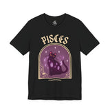 Pisces Spooky Cat Astrology Tee