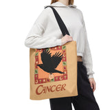 Cancer Whimsical Crow Tote Bag