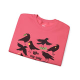 On My Way To Collect More Trinkets Crow Crewneck Sweatshirt