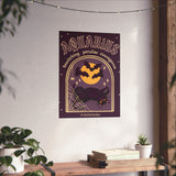 Aquarius Spooky Cat Astrology Art Print