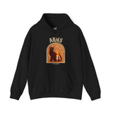 Aries Spooky Cat Astrology Hoodie