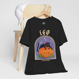 Leo Spooky Cat Astrology Tee