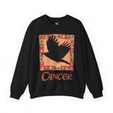 Cancer Whimsical Crow Crewneck Sweatshirt