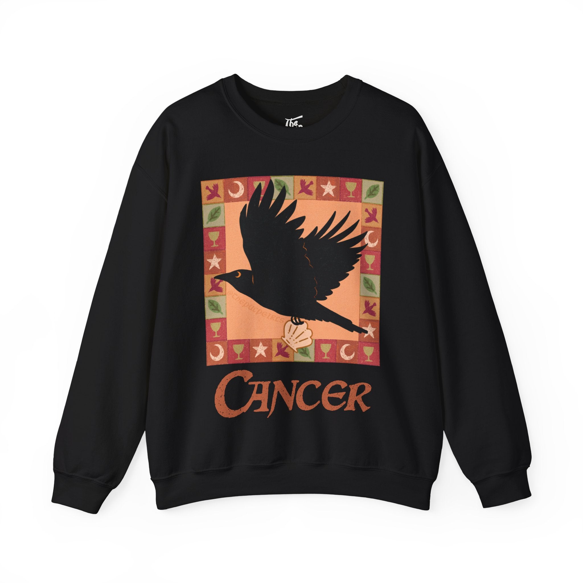 Cancer Whimsical Crow Crewneck Sweatshirt