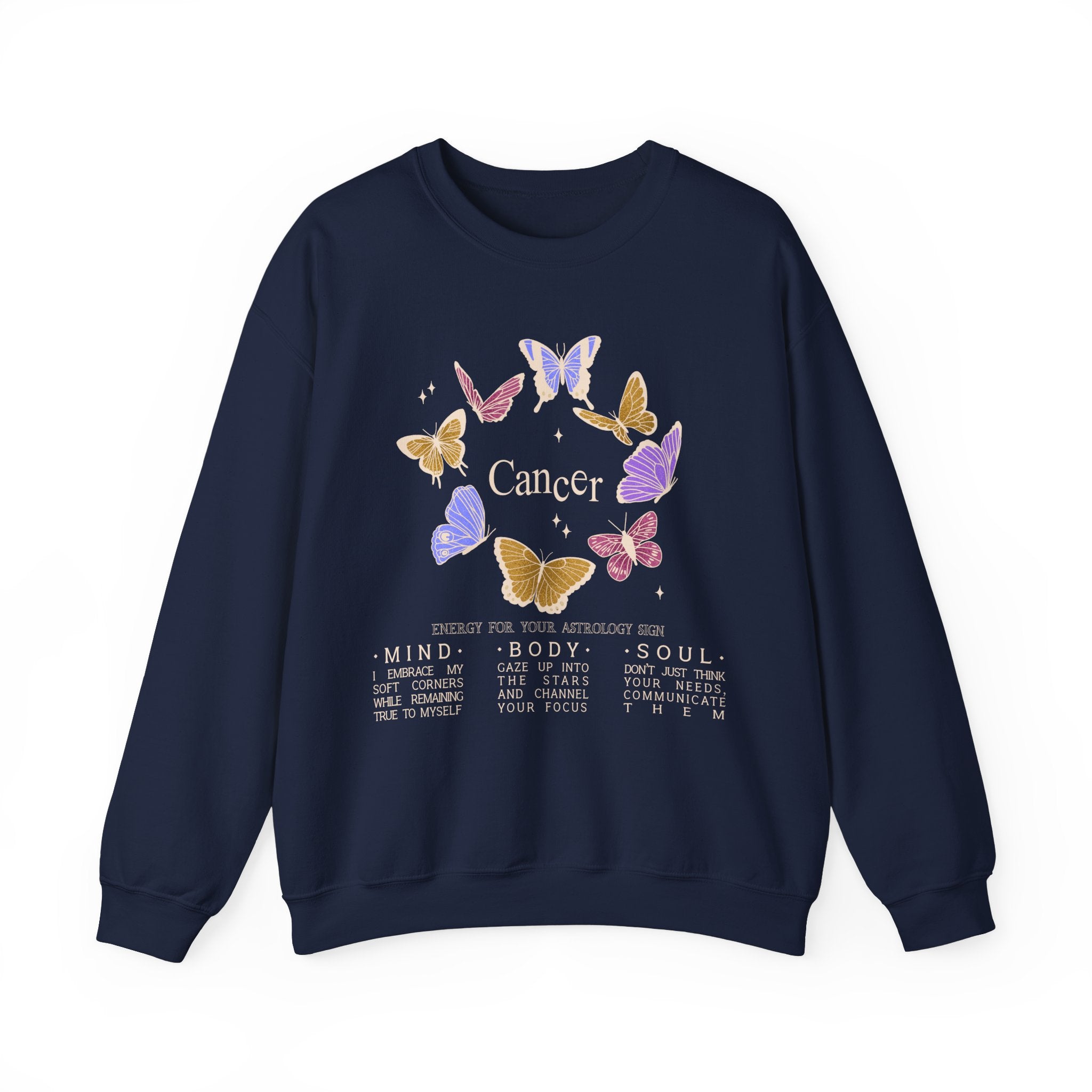 Cancer Butterfly Astrology Crewneck