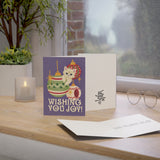 Feline Fine Holiday Greeting Card