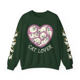 White Cat Lover Crewneck Sweatshirt